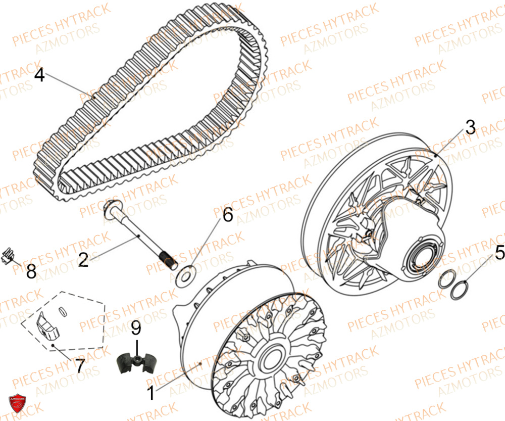 Variateur HYTRACK Pièces Quad HY570 X EPS 2025
