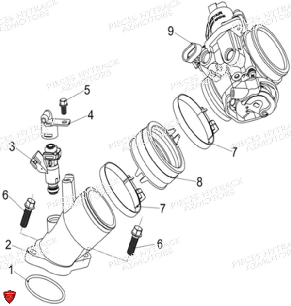 Systeme D Injection HYTRACK Pièces Quad HY570X