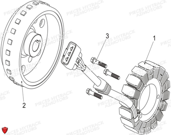 Alternateur HYTRACK Pièces Quad HY570 STL EPS