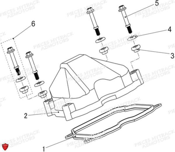 Cache Culbuteurs HYTRACK Pièces Quad HY570 STL EPS