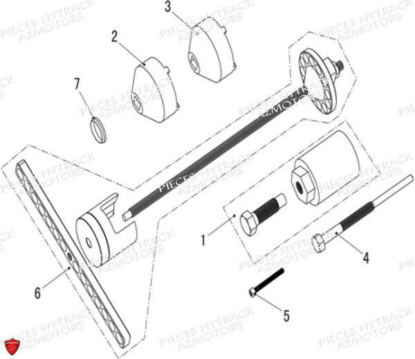 Outils HYTRACK Pièces Quad HY570 STL EPS