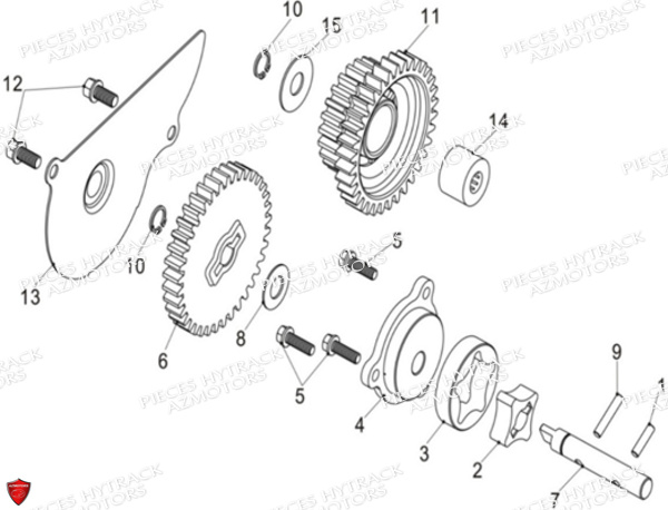 Pompe A Huile HYTRACK Pièces Quad HY570 STL EPS