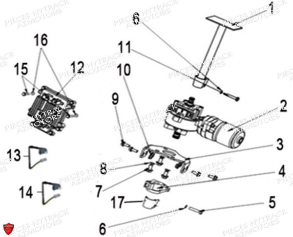 Direction Assistee Option HYTRACK Pièces Quad HY570 X EPS