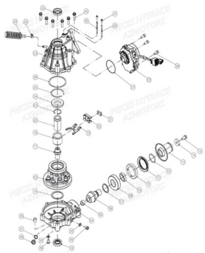 Pont Avant HYTRACK Pièces Quad HY590 4x4