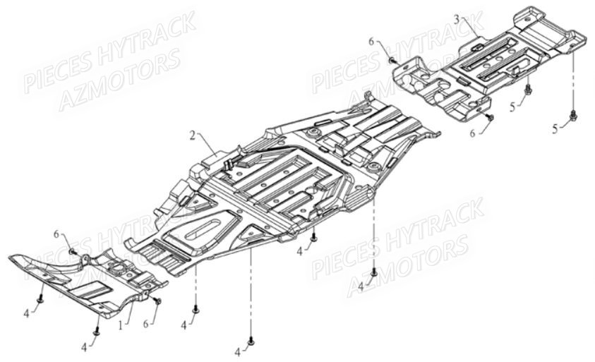 Protection HYTRACK Pièces Quad HY590 4x4