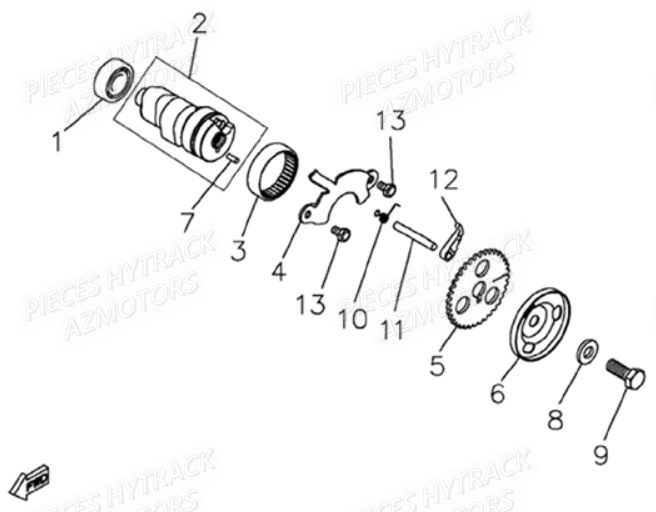 ARBRE A CAMES HYTRACK HY600