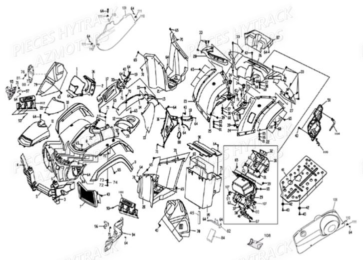 CARROSSERIE pour HY600