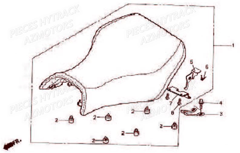 SELLE HYTRACK Pièces Quad HY600 EFI 4x4