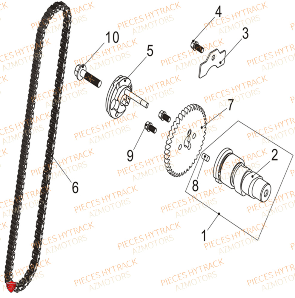 Arbre A Cames HYTRACK Pièces Quad HY650X EPS 4x4