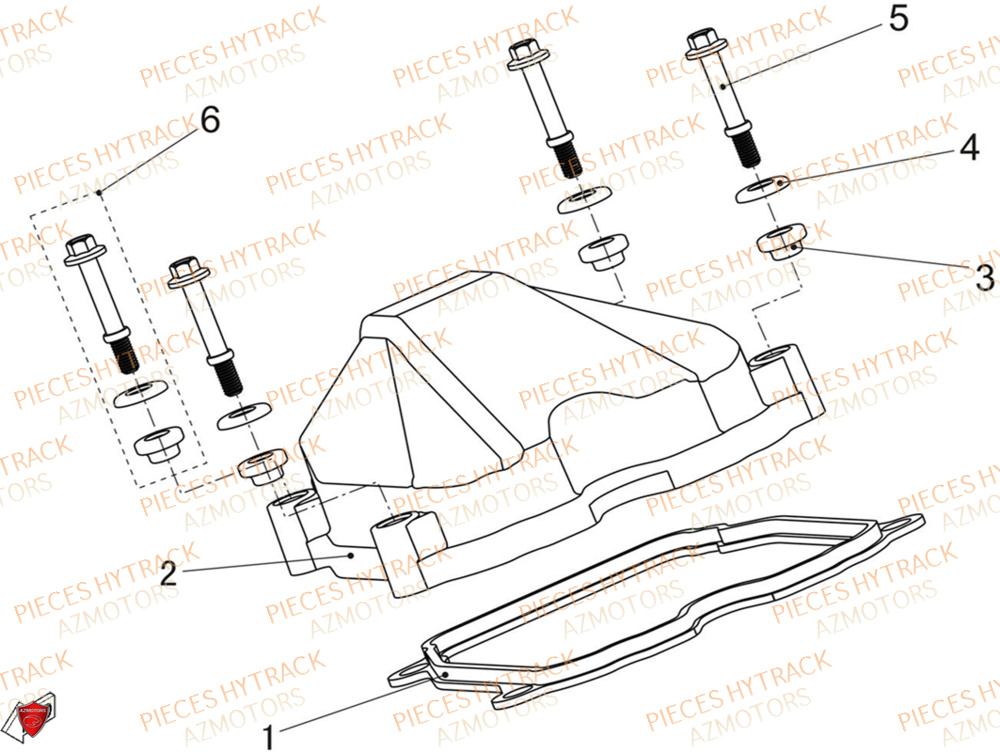 Cache Culbuteurs HYTRACK Pièces Quad HY650X EPS 4x4