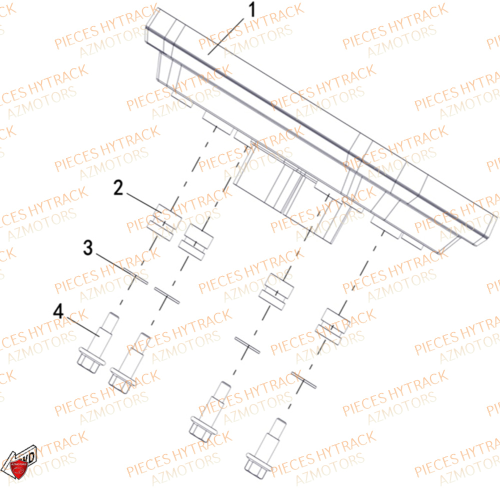 Compteur HYTRACK Pièces Quad HY650X EPS 4x4