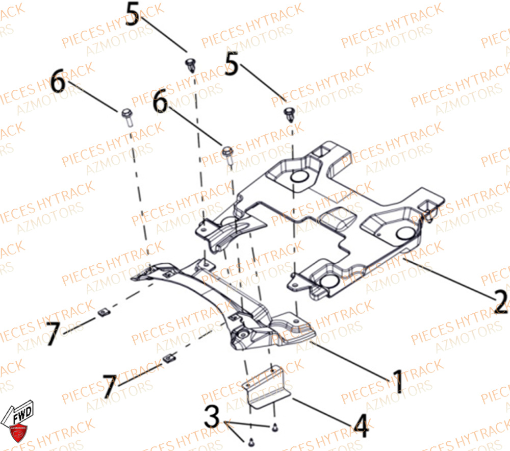 Plaques Filtre A Air HYTRACK Pièces Quad HY650X EPS 4x4
