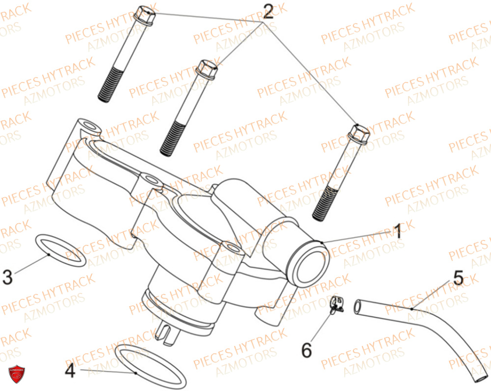 Pompe A Eau HYTRACK Pièces Quad HY650X EPS 4x4