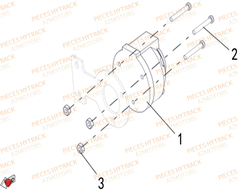 Prise Remorque HYTRACK Pièces Quad HY650X EPS 4x4