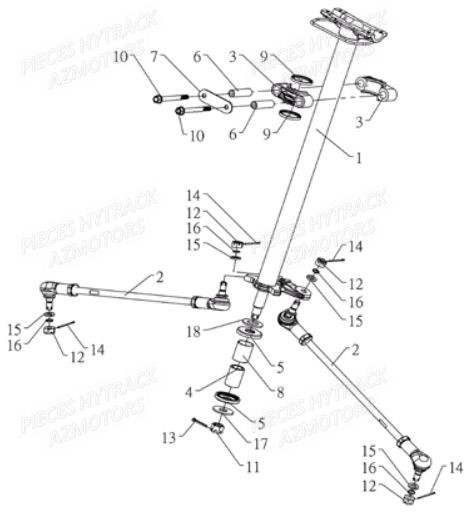 Direction HYTRACK Pièces Quad HY700-en 2010 