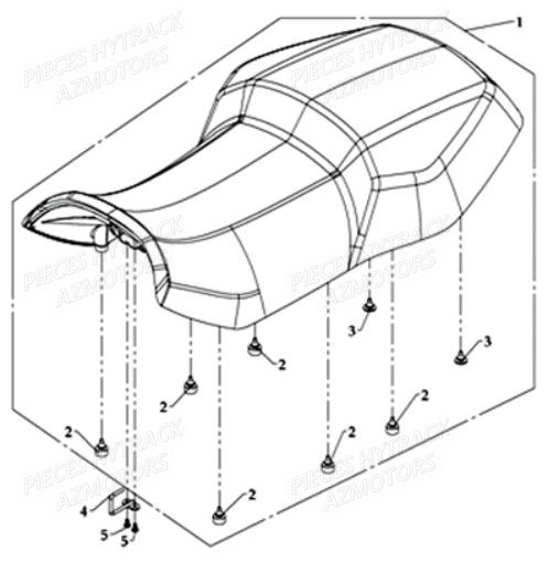 Selle Version De Luxe HYTRACK Pièces Quad HY700-en 2010 