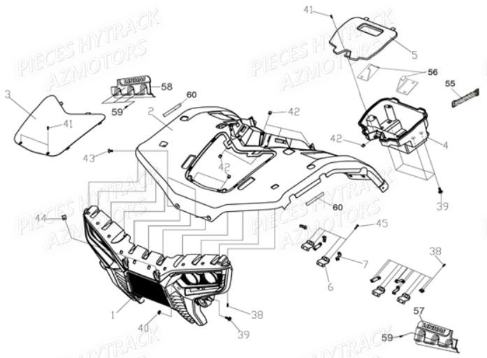 CARROSSERIE AVANT pour HY710S