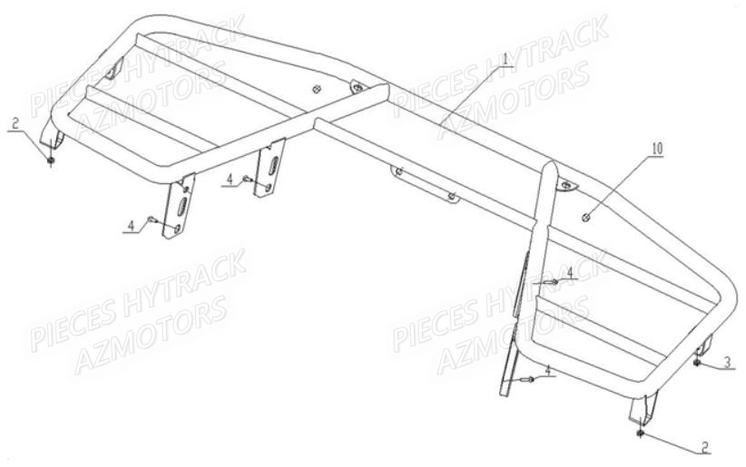 PORTE BAGAGES ARRIERE HYTRACK HY710S