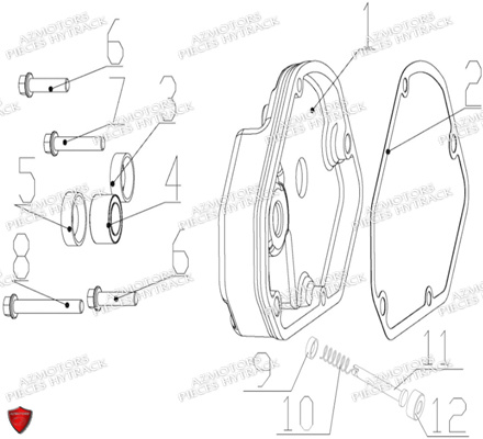 Carter De Boite De Vitesses HYTRACK Pièces Quad HY740STL EPS