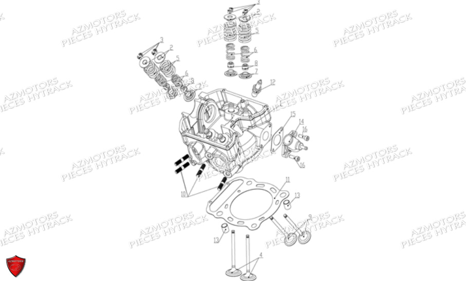 Culasse HYTRACK Pièces Quad HY740STL EPS