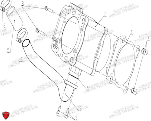 CYLINDRE HYTRACK Pièces Quad HY740STL EPS