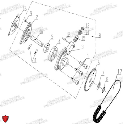 Pompe A Huile HYTRACK Pièces Quad HY740STL EPS