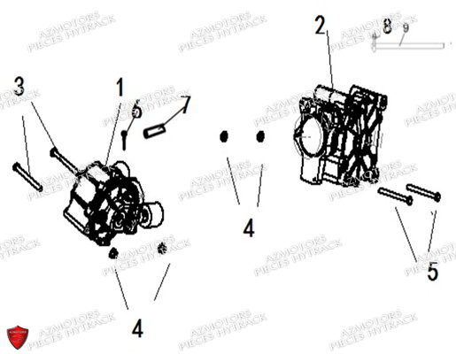 Ponts Avant Et Arriere HYTRACK Pièces Quad HY740STL EPS