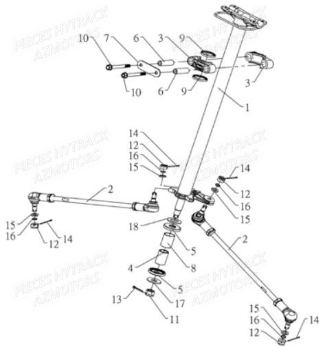 Direction HYTRACK Pièces Quad HY800