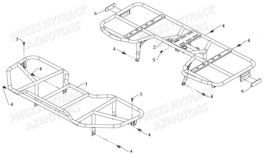 Porte Bagages HYTRACK Pièces Quad HY800