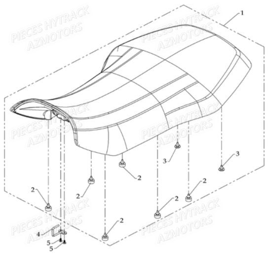 Selle HYTRACK Pièces Quad HY800