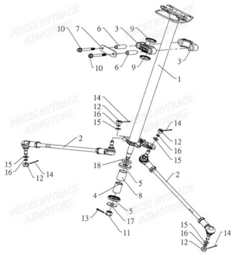 Direction HYTRACK Pièces Quad HY800L