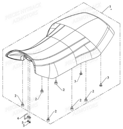 Selle HYTRACK Pièces Quad HY800L