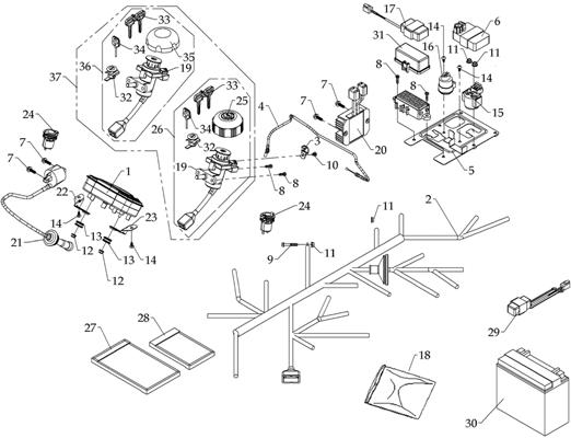 SYSTEME ELECTRIQUE AZMOTORS HY800L