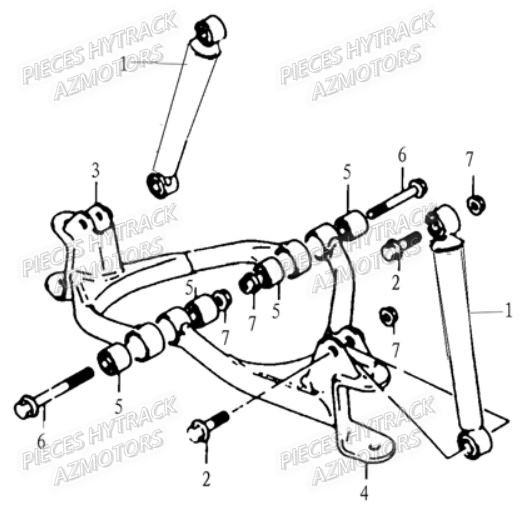Suspension Avant HYTRACK Pièces Quad HY80S - SX - GIRLY