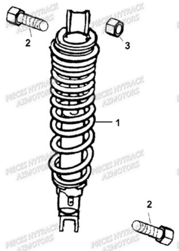 Amortisseur Arriere HYTRACK Pieces Origine Quad HY_80XL