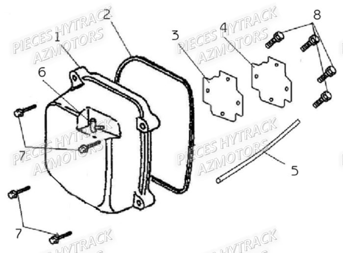 Cache Culbuteurs HYTRACK Pieces Origine Quad HY_80XL