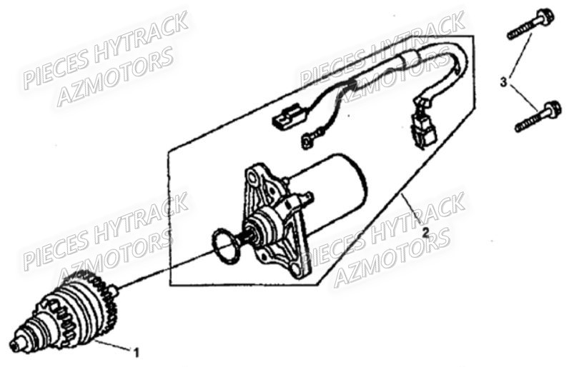 Demarreur HYTRACK Pieces Origine Quad HY_80XL