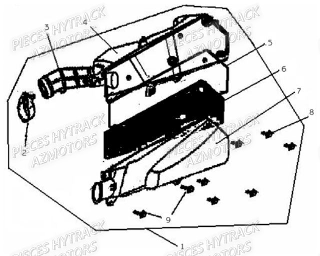 Filtre A Air HYTRACK Pieces Origine Quad HY_80XL
