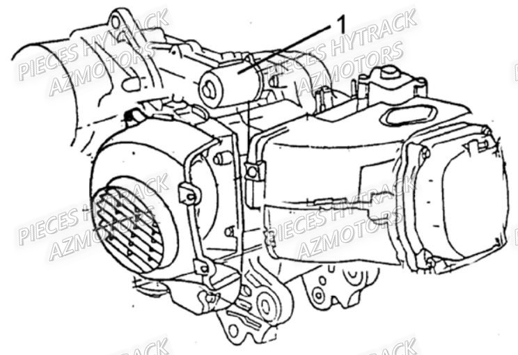 Moteur HYTRACK Pieces Origine Quad HY_80XL