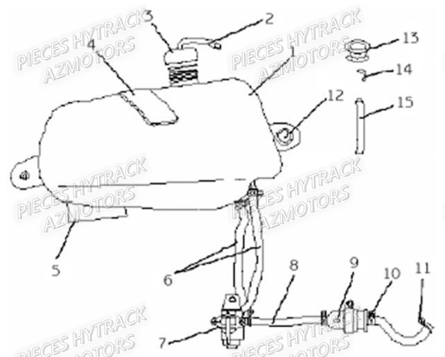 Reservoir HYTRACK Pieces Origine Quad HY_80XL