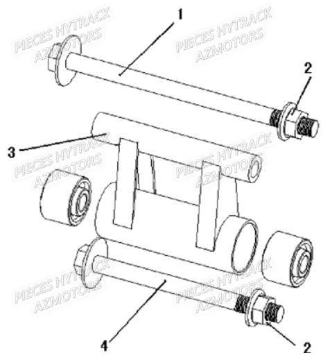 Support Moteur HYTRACK Pieces Origine Quad HY_80XL
