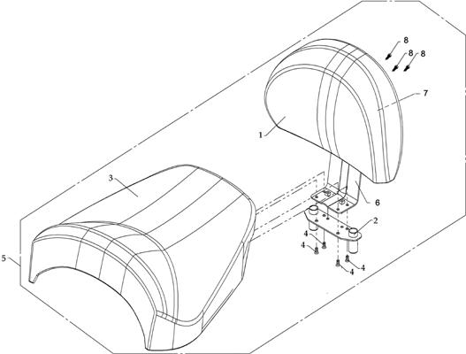 ACCESSOIRE   REHAUSSE DE SELLE ET DOSSERET AZMOTORS HY810