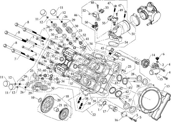 CULASSE (MODELE A INJECTION) AZMOTORS HY810
