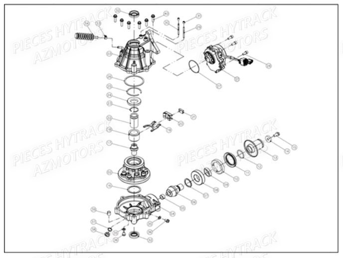 Pont Avant HYTRACK Pièces Quad HY810 4x4 EFI