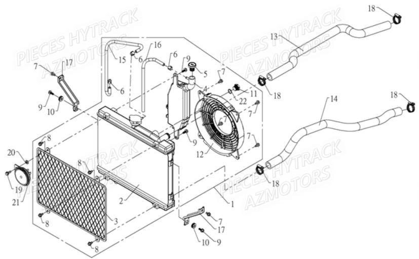 SYSTEME DE REFROIDISSEMENT HYTRACK HY810L