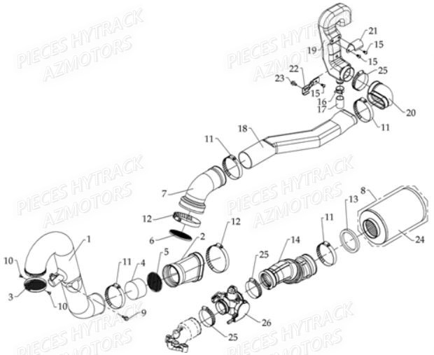 Filtre A Air HYTRACK Pièces Quad HY810S 4x4 EPS