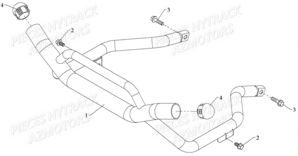 Pare Buffle HYTRACK Pièces Quad HY810S 4x4 EPS