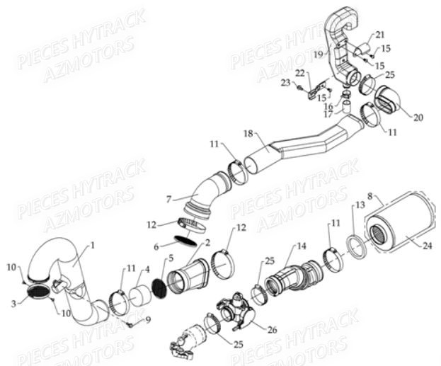 Filtre A Air HYTRACK Pièces Quad HY810SL 4x4 EPS