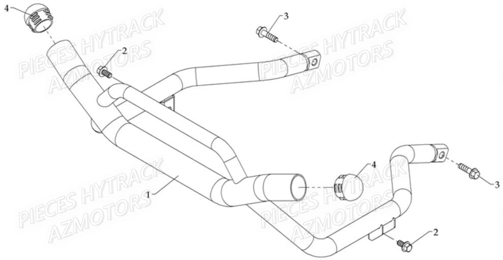 Pare Buffle HYTRACK Pièces Quad HY810SL 4x4 EPS