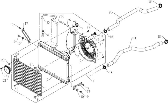 SYSTEME DE REFROIDISSEMENT AZMOTORS HY810SL